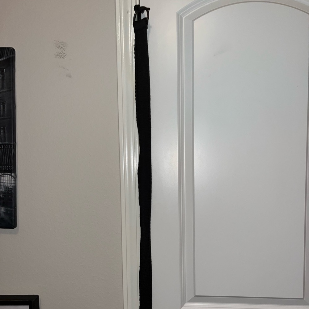 Black adjustable belt